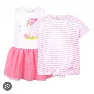 MAYORAL Wild Baby Set of Dress and T-Shirt